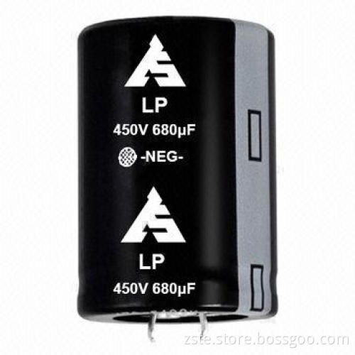 Snap-in Aluminum Electrolytic Capacitor for Welding Machine Use, LP, 450V, 680uf, 2000h